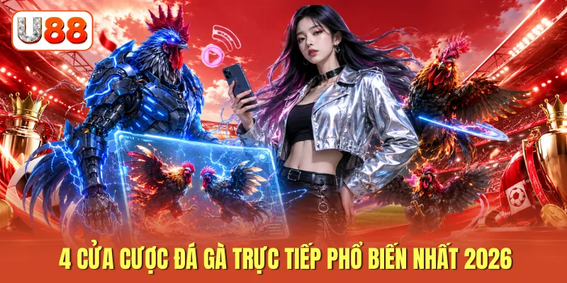 4 cửa cược đá gà trực tiếp phổ biến nhất 2026